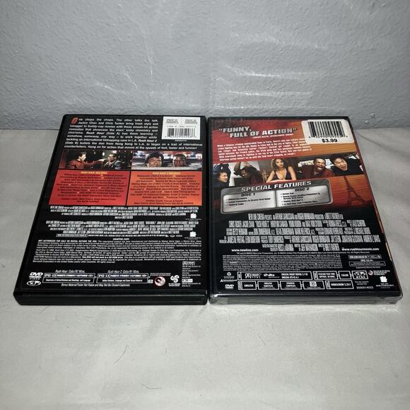 Dvd Used Rush Hour / Rush Hour 2 Franchise Art + Sealed New Rush Hour 3 Two Disc - Picture 3 of 5